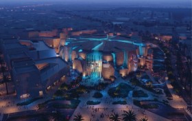 中沙共建文化旅遊地標取得新進展  德拉伊耶門項目鋼結構首吊成功